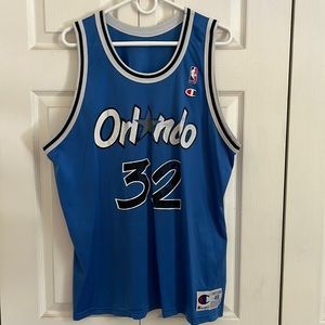 Champion Orlando Magic #32 Shaq O’Neal basketball jersey XL